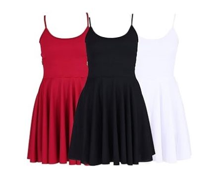 Kit 3 Vestidos Ribana Godê Rodado Catarina + Anágua