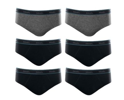 Kit 6 Cuecas Slip Mash Algodão Elástico Boxer Masculino Adulto