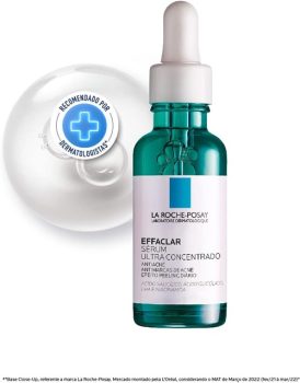 La Roche-Posay Effaclar Sérum Ultra Concentrado, Sérum Antiacne, Reduz Espinhas, Cravos, Marcas de Acne e Poros Visíveis
