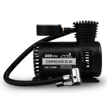 Mini Compressor De Ar Portátil Para Encher Pneu 300psi 12v 20L/min Carro Moto Importway