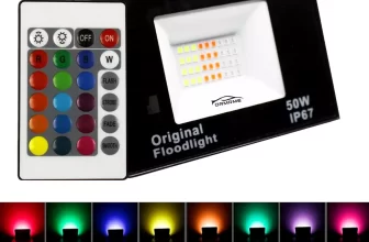Refletor Led Holofote 50w Rgb Colorido C Controle