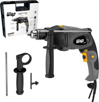 WAP Furadeira de Impacto e Parafusadeira 1000W WAP EFPI 1000 com Maleta e Acessórios Mandril 1/2” com Controle de Velocidade 220V