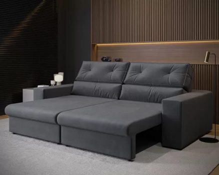 Sofá 3 Lugares Athena assento Retrátil e Reclinavel 2,00m(L) – CIALAR