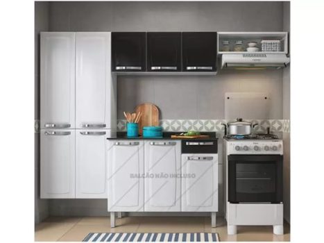 Cozinha Compacta Itatiaia Rose – 7 Portas Aço