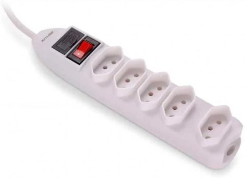 Filtro De Linha 5 Tomadas Branco Multilaser – WI300