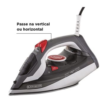 BLACK+DECKER Ferro de Passar a Vapor Vermelho 220v FX3900