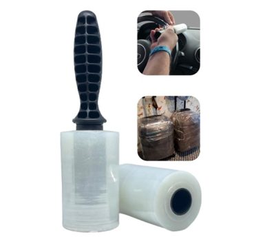 Filme Plastico Stretch 100mm X 100m 5 Rolos + 1 Aplicador