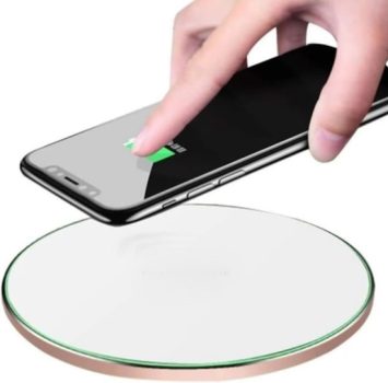 Carregador Magnético Por Indução PREMIUM Compatível Com IPhone 11/12/13 Pro, 11/12/13 Pro Max, 7/8, X/XR/XS, SE e Fone Ouvido Sem Fio 15W Wireless QI Carregamento Rápido Cabo USB-C Vermelho, Preto, Dourado Branco Linha ONYK