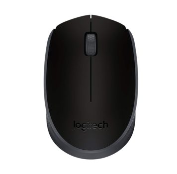 Mouse sem fio Logitech M170 com Design Ambidestro Compacto, Conexão USB e Pilha Inclusa – Preto