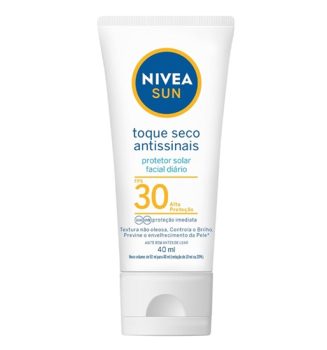 NIVEA SUN Protetor Solar Facial Toque Seco Antissinais FPS30 40ml