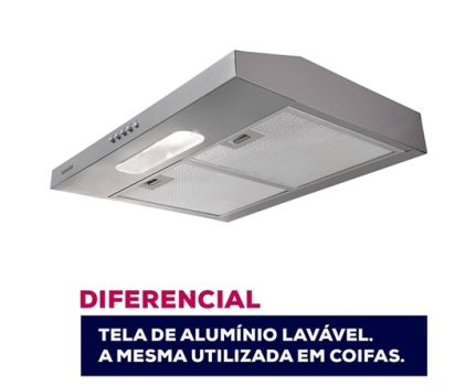 SUGGAR DEPURADOR DE AR SLIM 60CM 3 VEL. PRATA 110V DPS161PR￼￼