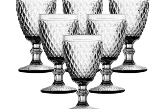 Jogo de Taças de Vidro 330ml 6 Peças Haus – Bico de Jaca Empire