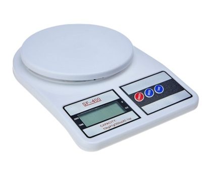 Balança Digital de Cozinha, SF-400, Até 10 kg, Escala 1 grama