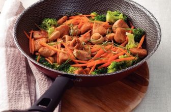Wok Tramontina Loreto em Alumínio com Revestimento Interno e Externo Antiaderente Starflon Max Vermelho 28 cm 3,6 L