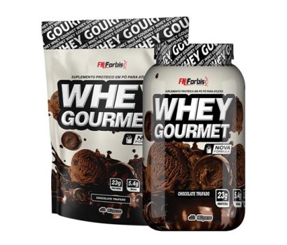 Kit Pote + Refil Whey Protein Gourmet – FN Forbis Nutrition (Chocolate Trufado)