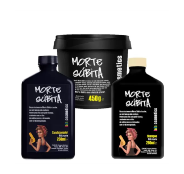 Kit Shampoo + Condicionador + Máscara Capilar Lola Cosmetics Morte Súbita