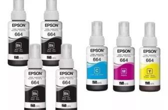 664 P/ L365 L565 L375 L395 L380 L220 Kit 7 Tintas
