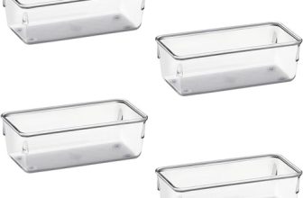 Kit com 4 Potes organizador Modular Acrimet para Gavetas
