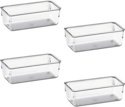 Kit com 4 Potes organizador Modular Acrimet para Gavetas