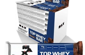 Top Whey Bar 12 Unidades De 41G Max Titanium (Amendoim)