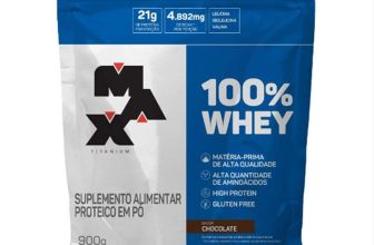100% Whey – 900G Refil Chocolate – Max Titanium, Max Titanium