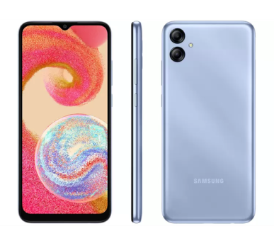 Smartphone Samsung Galaxy A04e 64GB Azul 4G Octa-Core 3GB RAM 6,5” Câm. Dupla + Selfie 5MP