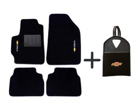 Tapete Compatível com Onix Plus Carpete 2020 Até 2023 + Lixeira