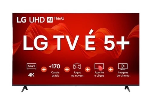 Smart TV 50″ 4K LG UHD ThinQ AI 50UR8750PSA HDR Bluetooth Alexa Google Assistente Airplay2 3 HDMI