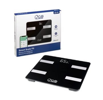 Balança Corporal Inteligente Bioimpedância Bluetooth Smart Scale Fit Preto I2GO – I2GO Home