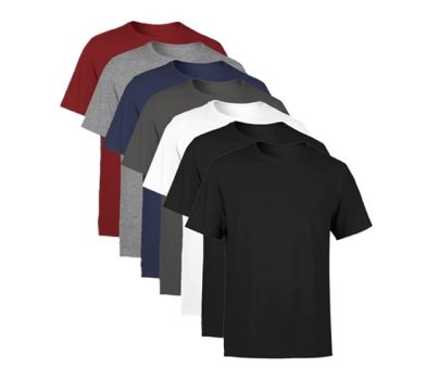 Kit 7 Camisetas Masculina Manga Curta Lisa Algodão Premium