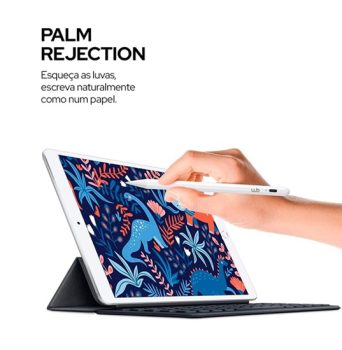 Caneta Pencil WB Para iPad com Palm Rejection e Ponta de Alta Precisão de 1.0mm – Branca (não compatível com iPads lançados antes de 2018)