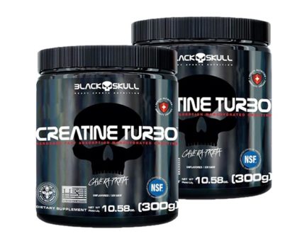 Kit x2 Creatine Turbo 300G Black Skull