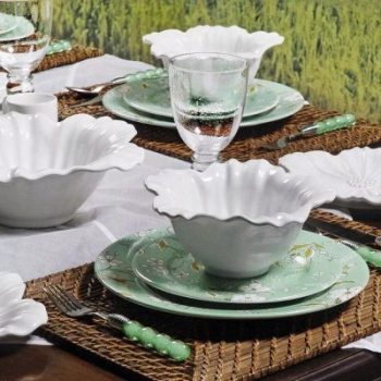 Conjunto Com 6 Petisqueiras Campestre Ø 13,5cm Branco Porto Brasil