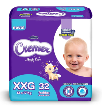 Fralda Cremer Mega XXG 32 Unidades