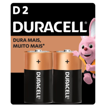 Duracell Pilha Alcalina D Grande Duracell Com 2 Unidades