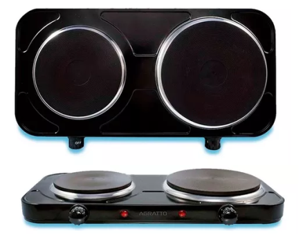 Fogão Elétrico De Mesa 2 Bocas FMP-01 2500W Agratto 127V
