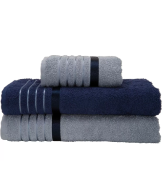 Jogo de Toalhas de Banho Karsten Otto – Azul e Allure 3 Peças