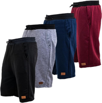 Kit 4 Bermudas Shorts Moletom Masculina Academia Dia a Dia By Zaroc