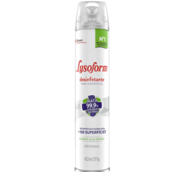Lysoform Desinfetante Aerossol Original 432Ml