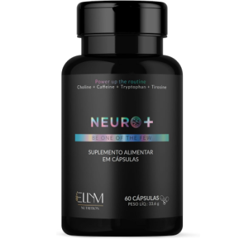 Neuro+ 60 Capsulas ELLYM NUTRITION Nootropicos Multivitaminico Foco Cafeina Magnesio Triptofano Taurina B12 Tirosina Colina