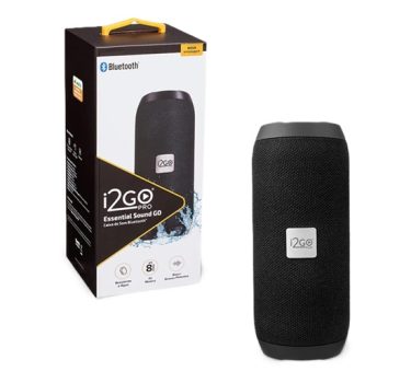 Caixa De Som Bluetooth Essential Sound Go i2GO 10W RMS Resistente à Água, Preto