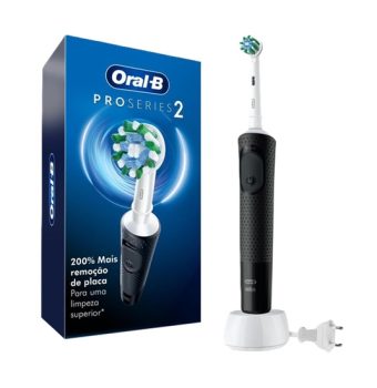 Oral-B PRO Series 2: Escova de dentes elétrica com cabo recarregável, timer, 2 modos de escovação e 1 cabeça.