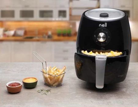 Fritadeira Elétrica sem Óleo/Air Fryer Nell Smart – Preta 2,4L com Timer