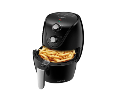 Fritadeira Elétrica sem Óleo/Air Fryer Mondial Pratic AF-31 Preta 3,5L com Timer