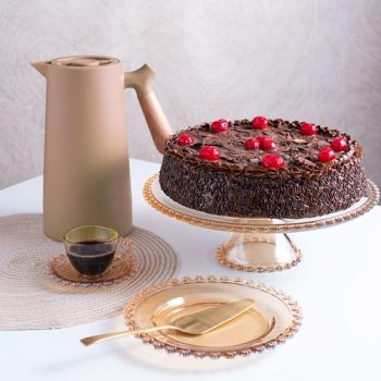 WOLFF Garrafa Térmica de Plástico com Cabo de Madeira Nórdica 1L Nude – Mesa Posta – Itens Para Casa – Utensílios de Cozinha