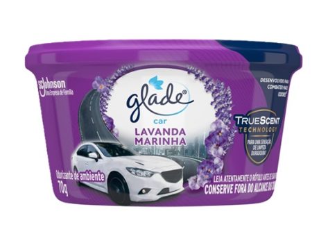 Glade Aromatizador Gel Car Lavanda Marinha 70g