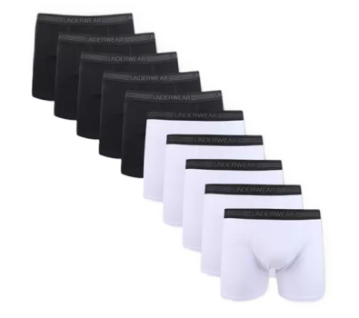 Kit Cueca Boxer Underwear C/ 10 Peças