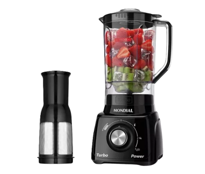 Liquidificador Turbo Power, Mondial, Preto, 550W