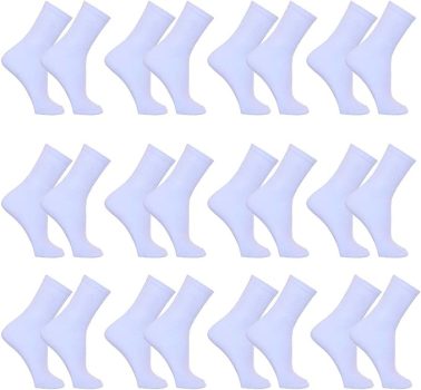 Meia Masculina Kit 12 Pares Cano Alto Sport Algodão Tamanho 39 a 43