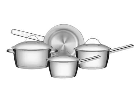 Jogo De Panelas Allegra Aço Inox 4 Peças Tramontina